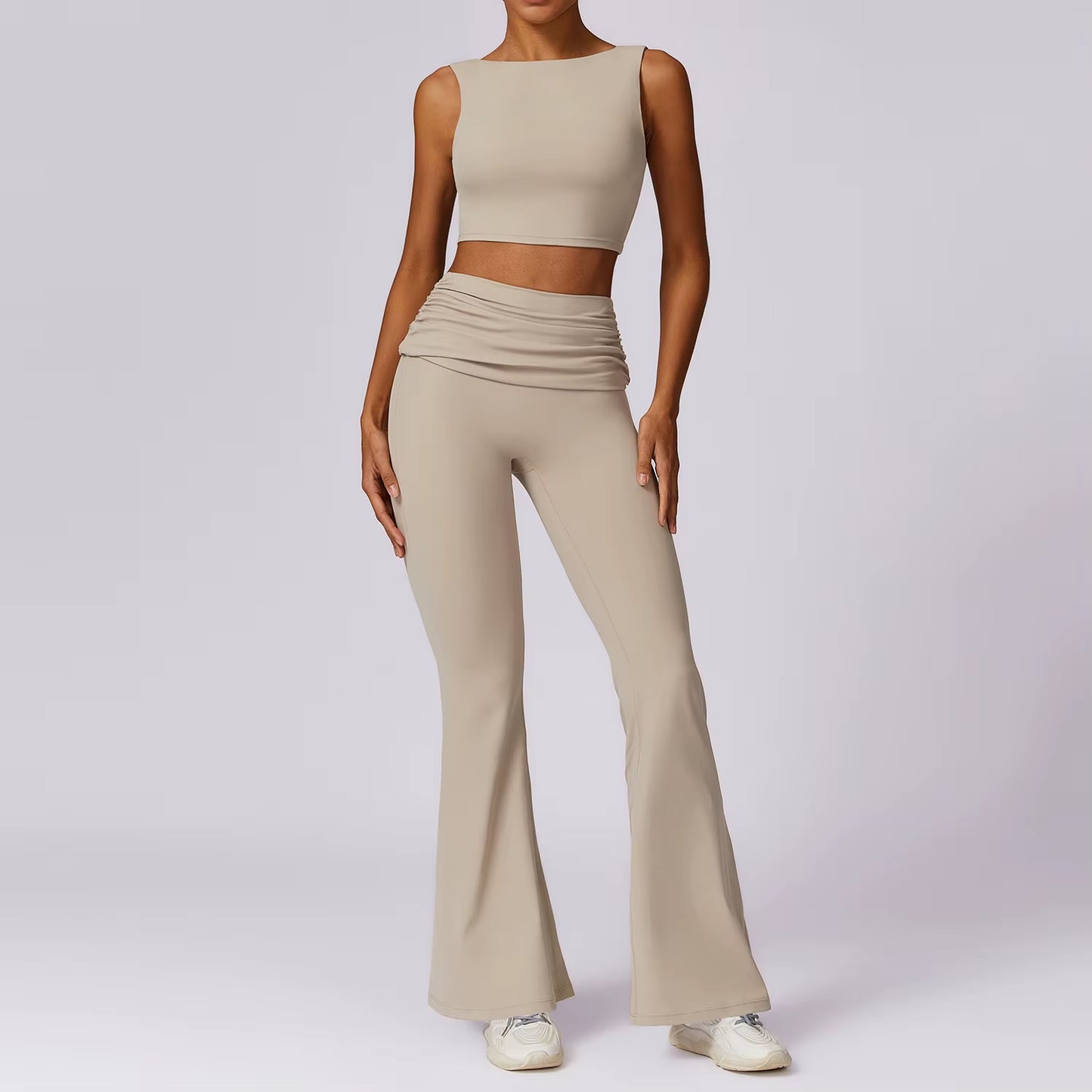 Yoga Clothing Sets Athletic Wear Women High Waist Leggings and Top Two Piece Set Gym Tracksuit Push up Fitness Workout Outfits