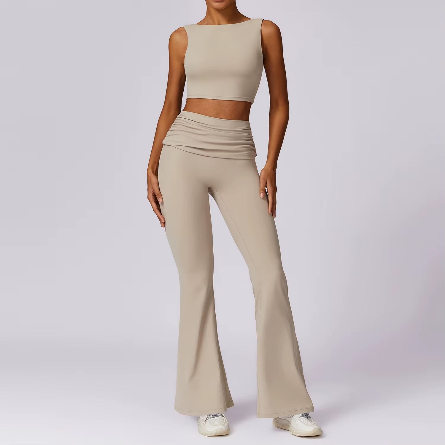 Yoga Clothing Sets Athletic Wear Women High Waist Leggings and Top Two Piece Set Gym Tracksuit Push up Fitness Workout Outfits