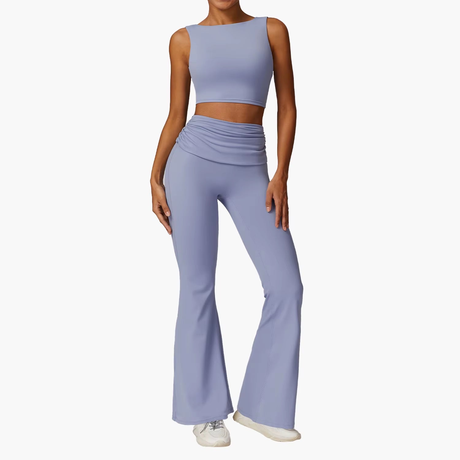 Yoga Clothing Sets Athletic Wear Women High Waist Leggings and Top Two Piece Set Gym Tracksuit Push up Fitness Workout Outfits